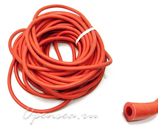 Трубка латексная D6/10 красная за 1 дм