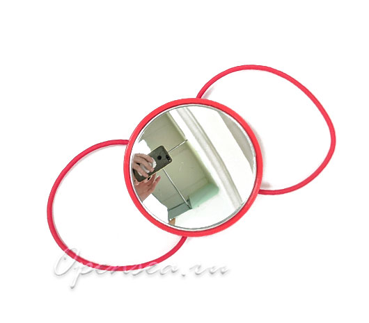 Зеркало с крепежом на руку, 75 мм