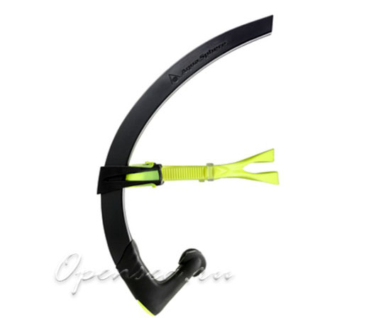 Трубка фронтальная Aqua Sphere Focus MP, Black/Lime, р.L