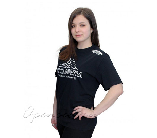 Футболка Scorpena Cold Water Expert, черная, XL