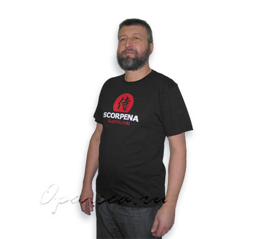Футболка Scorpena Samurai, черная, L