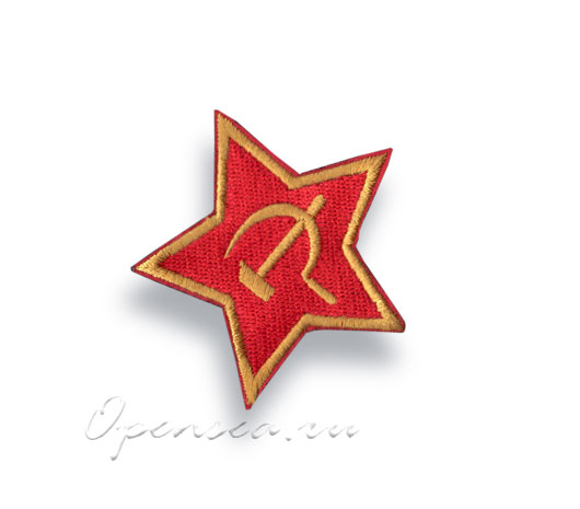 Шеврон на липучке Красная звезда