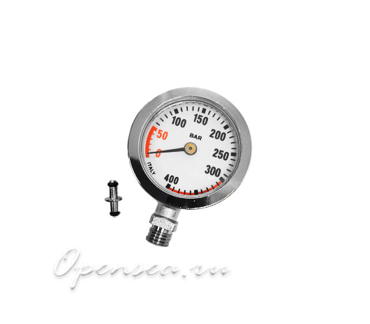 Манометр Sunline Vale Extreme 50 мм, 400 бар, металлический корпус, без шланга
