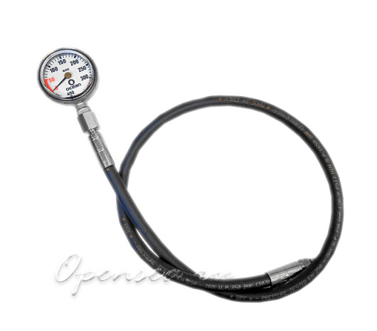 Манометр Ocean Vale 400 бар (50 мм) со шлангом