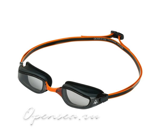 Очки Aqua Sphere Fastlane (темные линзы) dark grey/orange