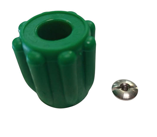 Маховик вентиля (букса) с гайкой зелёный