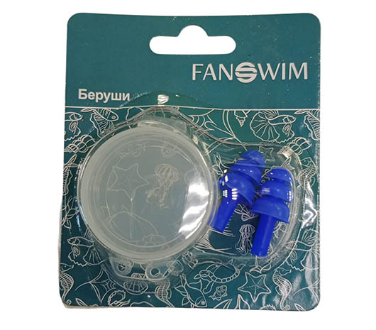 Беруши Fanswim голубые