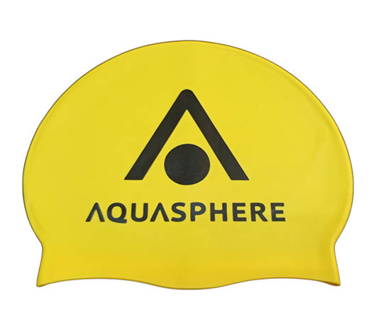 Шапочка для плавания Aqua Sphere силиконовая, желтая