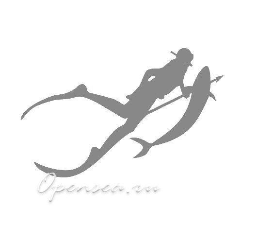 Наклейка Охотник с рыбой