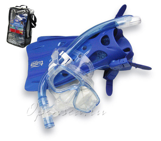 Комплект TUSA Sport: маска Platina + трубка USP-160 + ласты UF0103