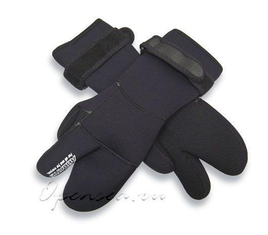 Рукавицы Aquatics AQ217 5 мм, удлиненные с липучкой, прямые